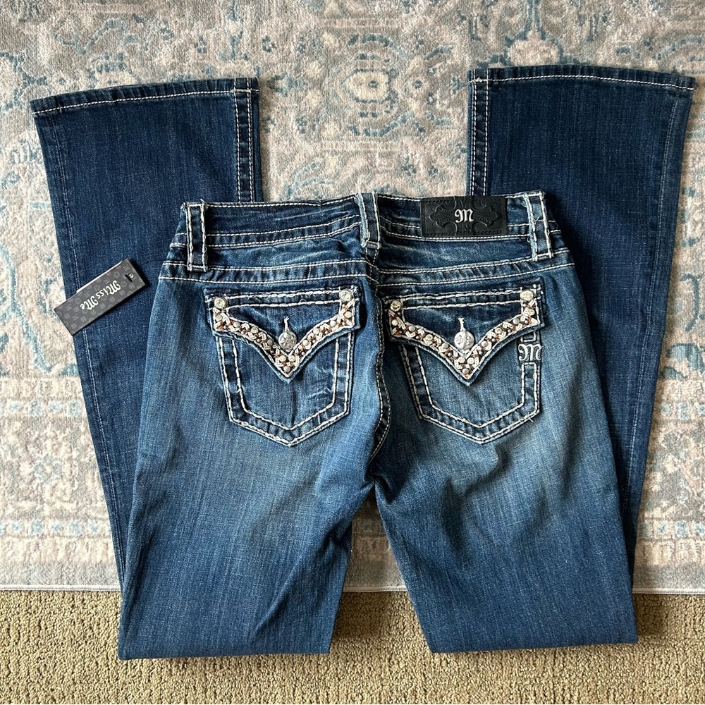 Miss Me 27 Rhinestone Bootcut Jeans